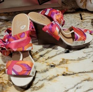 Wedge Ankle tie shoes